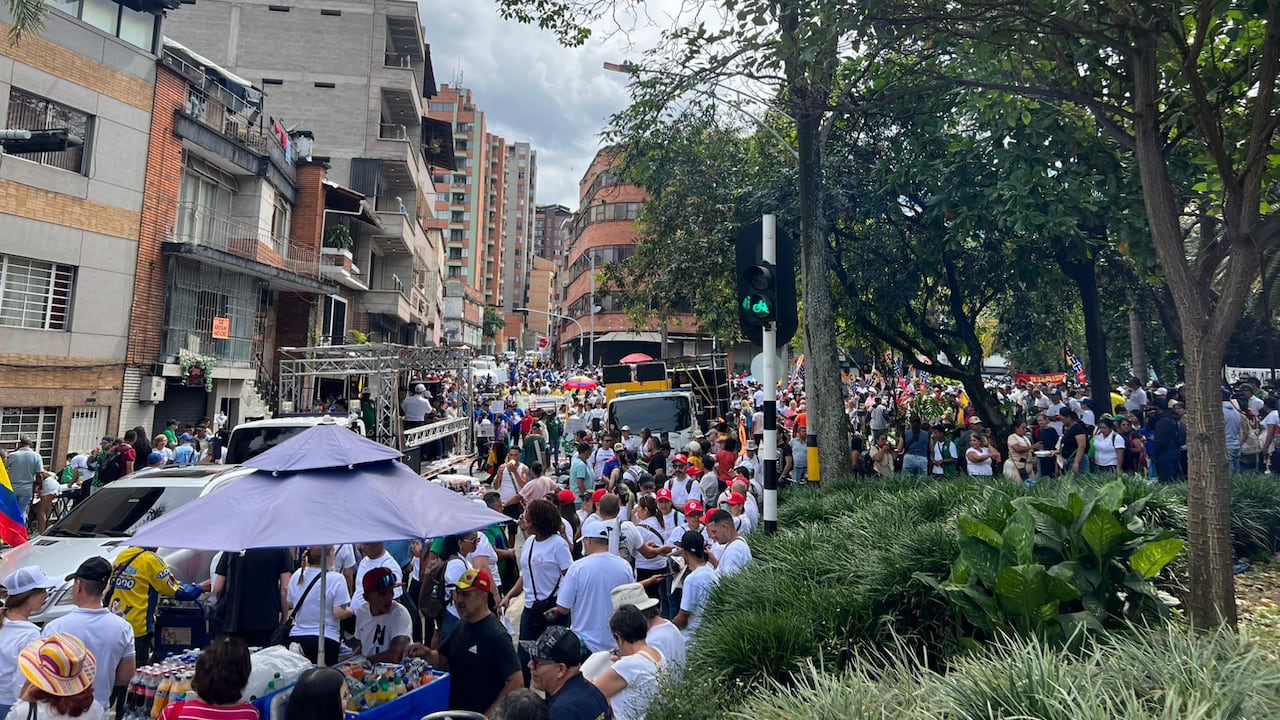 Manifestaciones en la capital de Antioquia.
