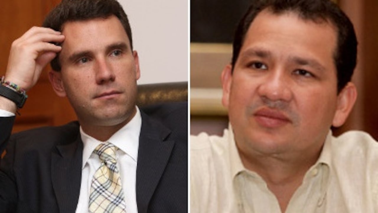 El alcalde de Santa Marta, Juan Pablo Díaz Granados, y el gobernador de Magdalena, Ómar Diazgranados.