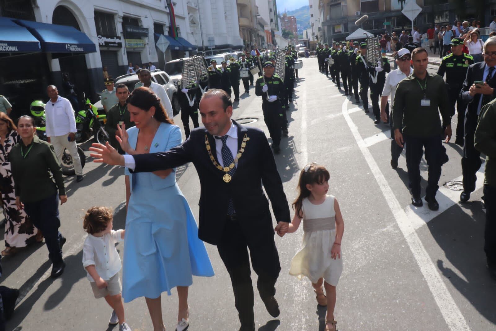 Alejandro Eder y su esposa Taliana Vargas
Posesión Alcalde de Cali
