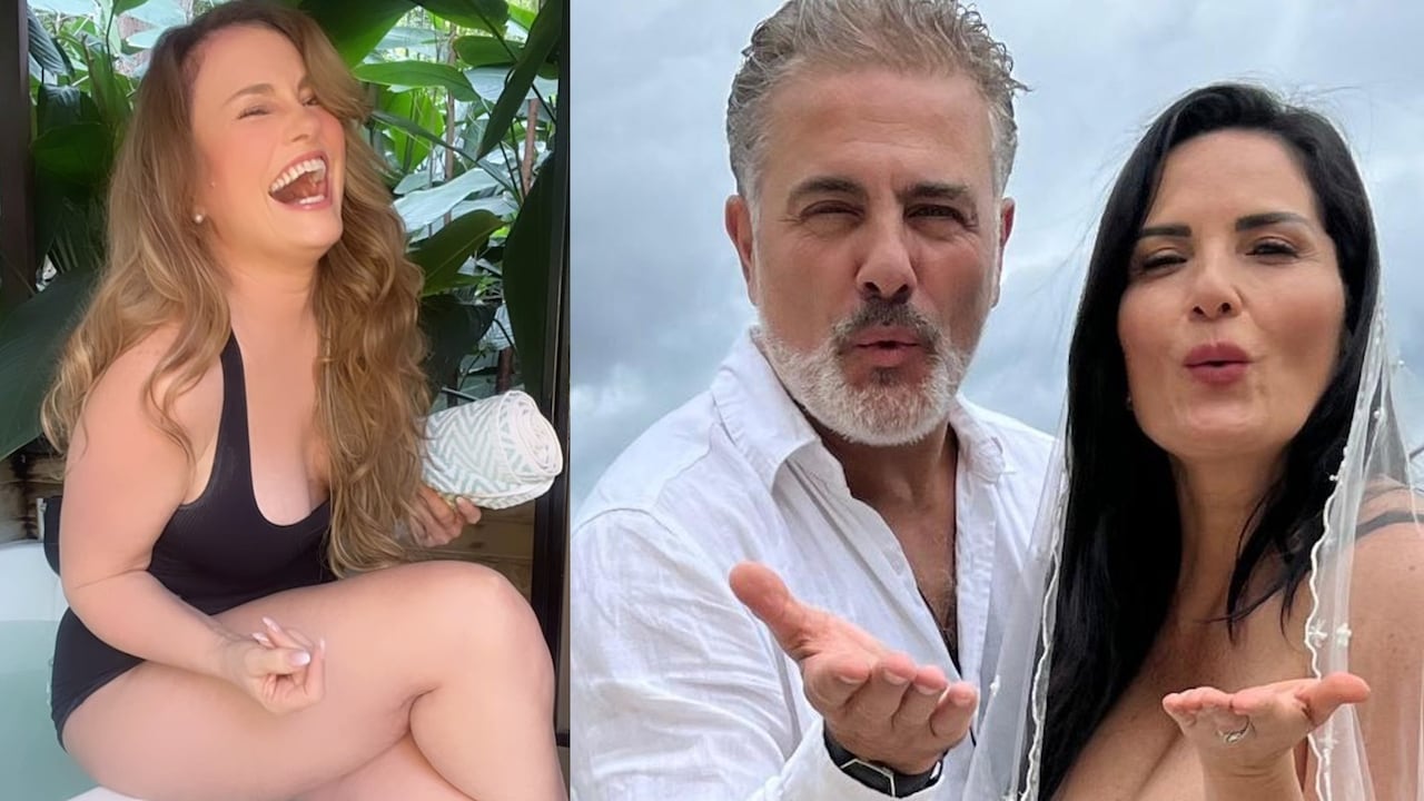Aura Cristina Geithner reaccionó a la boda de su ex, Marcelo Dos Santos y Beatriz Helena Álvarez.