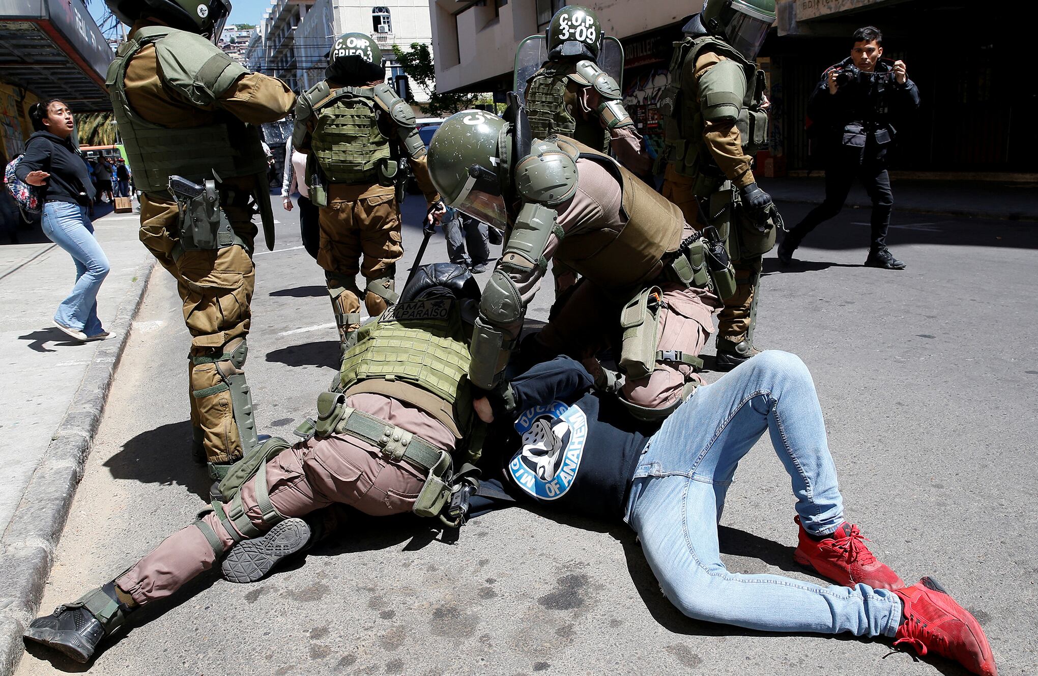 En imágenes : Enfrentamientos en Chile.