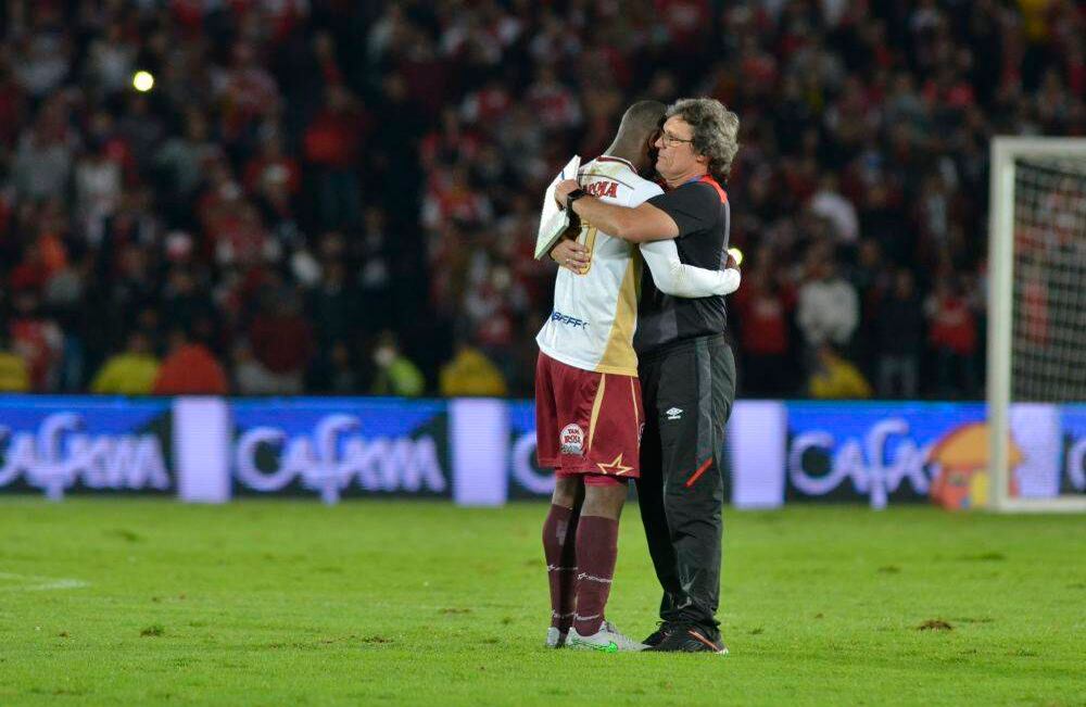 Deportes Tolima lucho durante todo el partido para clasificar. Foto: Diana Rey Melo.