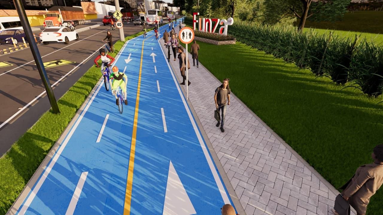 Ciclorruta entre Funza y Siberia que será la más larga de Colombia.