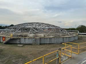 Mantenimiento de Emcali en el río Cauca