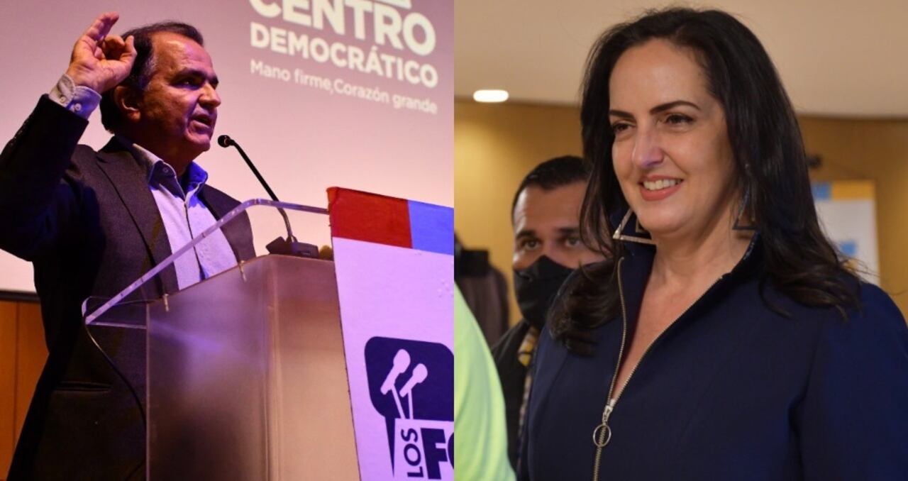 Óscar Iván Zuluaga y María Fernanda Cabal