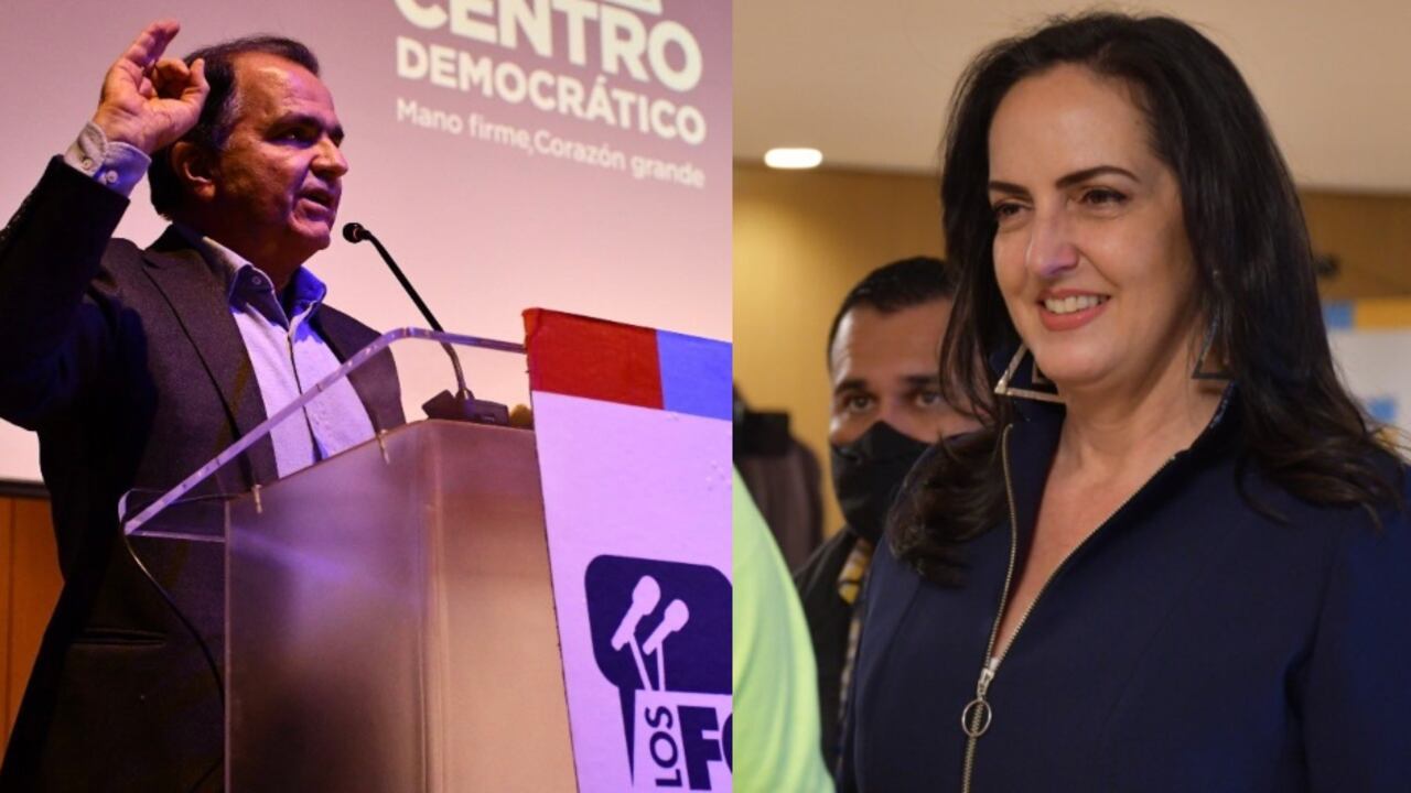 Óscar Iván Zuluaga y María Fernanda Cabal