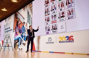 La Registraduría Nacional dio a conocer cómo quedó el tarjetón para las elecciones presidenciales de 2026