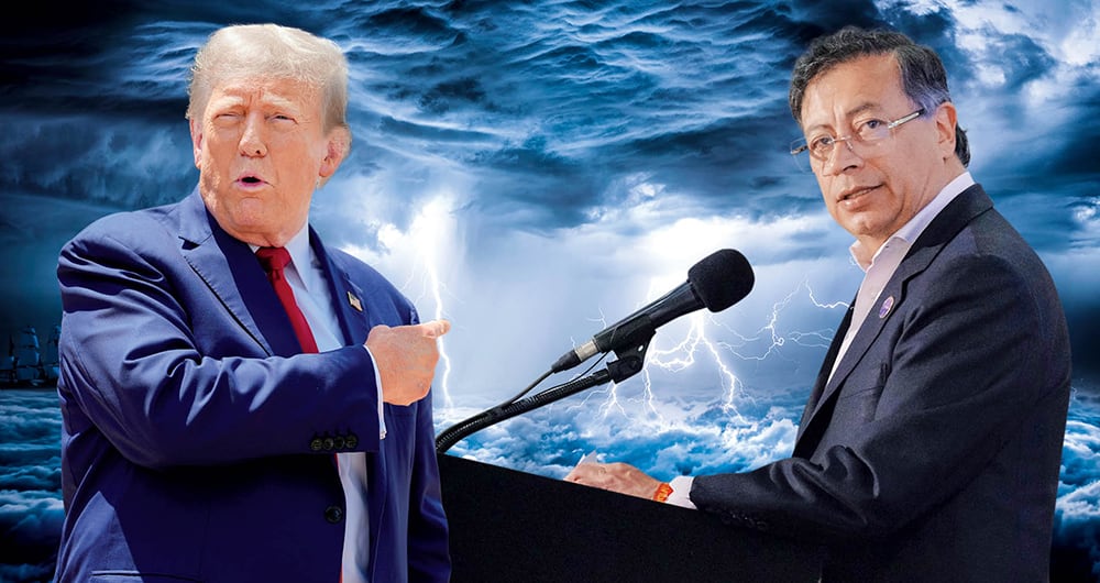 Donald Trump y Gustavo Petro