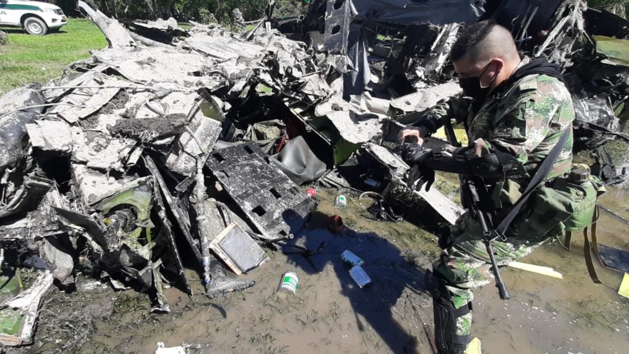 Accidente aéreo de la Policía en el sur de Bolívar