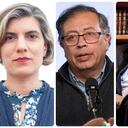 Sara Tufano, Gustavo Petro, Álvaro Leyva y José Antonio Salazar.