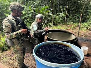 Las Fuerzas Militares localizaron el que sería el megalaboratorio para procesamiento de droga más grande de los últimos tiempos en Putumayo.