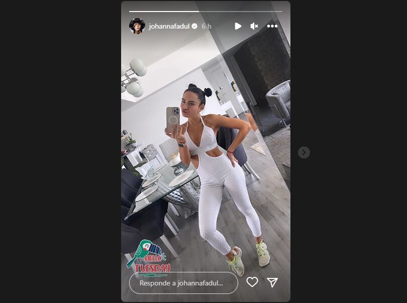 La actriz muestra a diario que entrena muy juiciosa