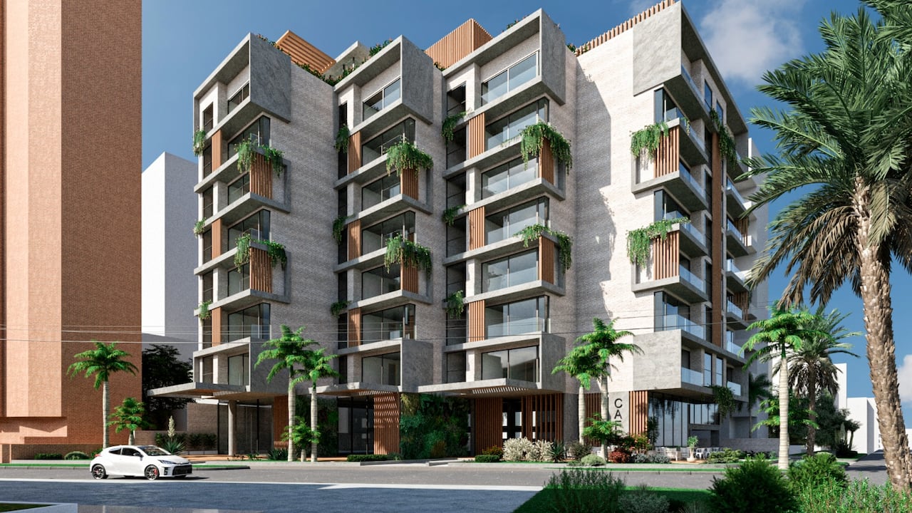 Render de la fachada del nuevo proyecto hotelero que se desarrollará en el sector de Villa Country, en el norte de Barranquilla.