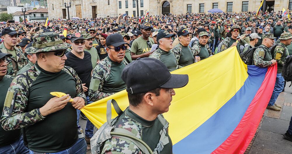 La manifestación fue pacífica, pero muy diciente. 