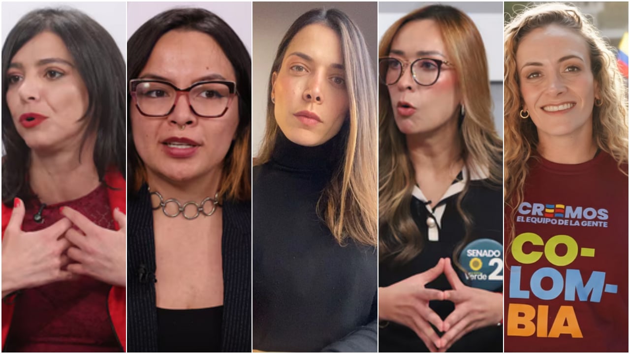 De izquierda a derecha: María Paz Gaviria, Jennifer Pedraza, María Clara Posada, Katherine Miranda y Juliana Gutiérrez Zuluaga