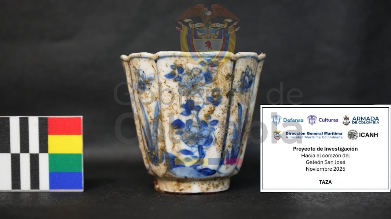 Objetos recuperados del galeón San José