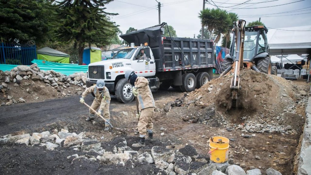 Las obras en la Av Carrera 68 corresponden a la construcción de la primera línea del Metro de Bogotá.