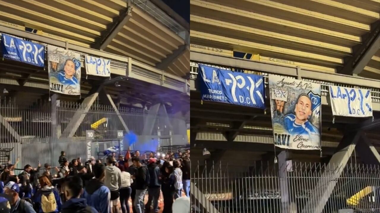 Los hinchas le mostraron nuevamente su amor y cariño a Javier Acosta.