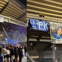 Los hinchas le mostraron nuevamente su amor y cariño a Javier Acosta.