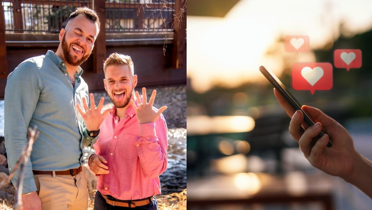 Los dos hombres sintieron el verdadero amor desde el primer momento.