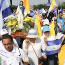 Se llevaron a cabo las celebraciones católicas en Nicaragua pese a las prohibiciones Foto: AFP.