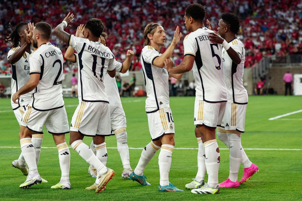Real Madrid le ganó 2-0 al Manchester United en la pretemporada.