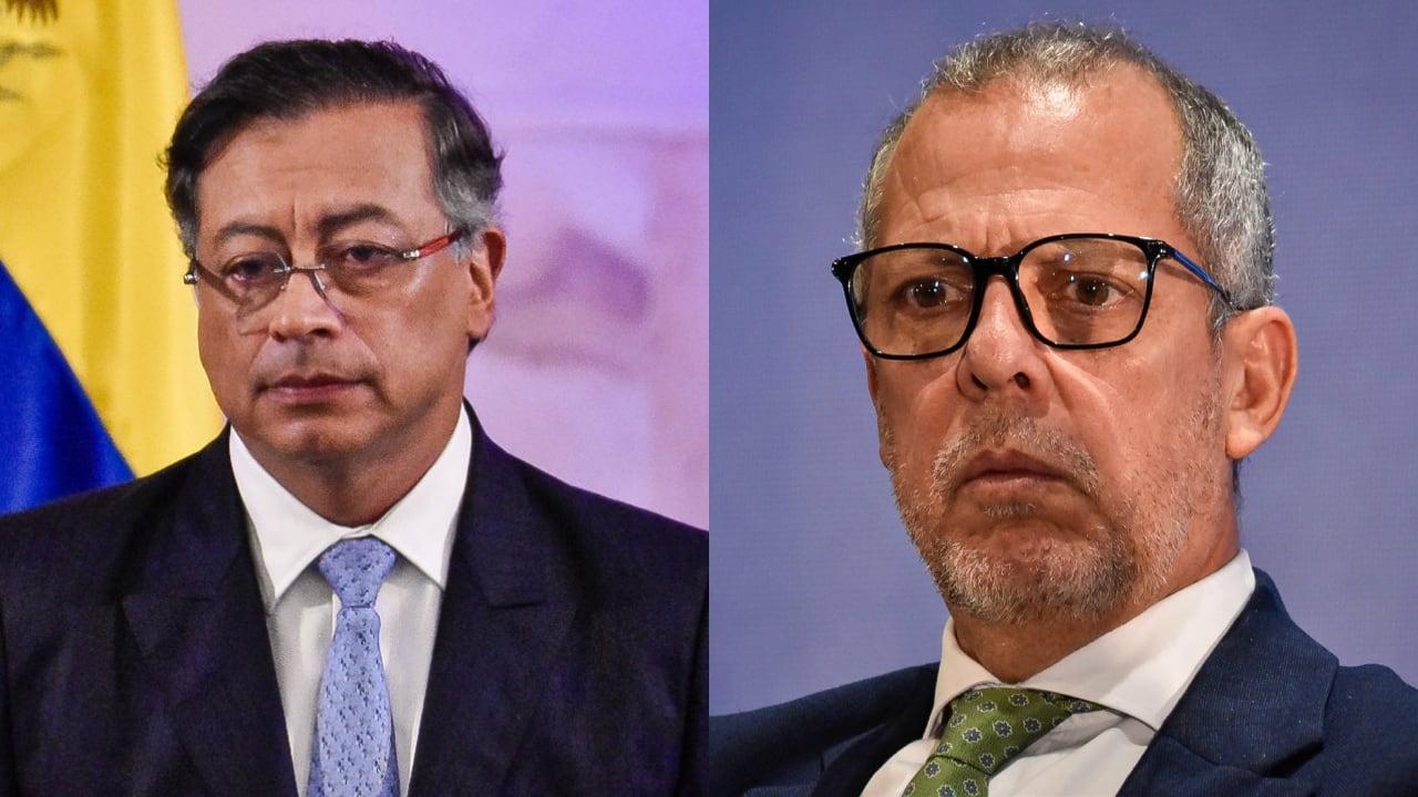 De izquierda a derecha: Gustavo Petro y Alfredo Saade.