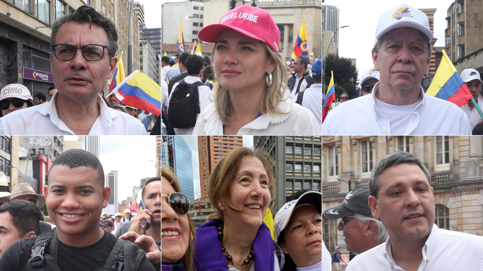 Marcha del silencio en Bogotá, personajes