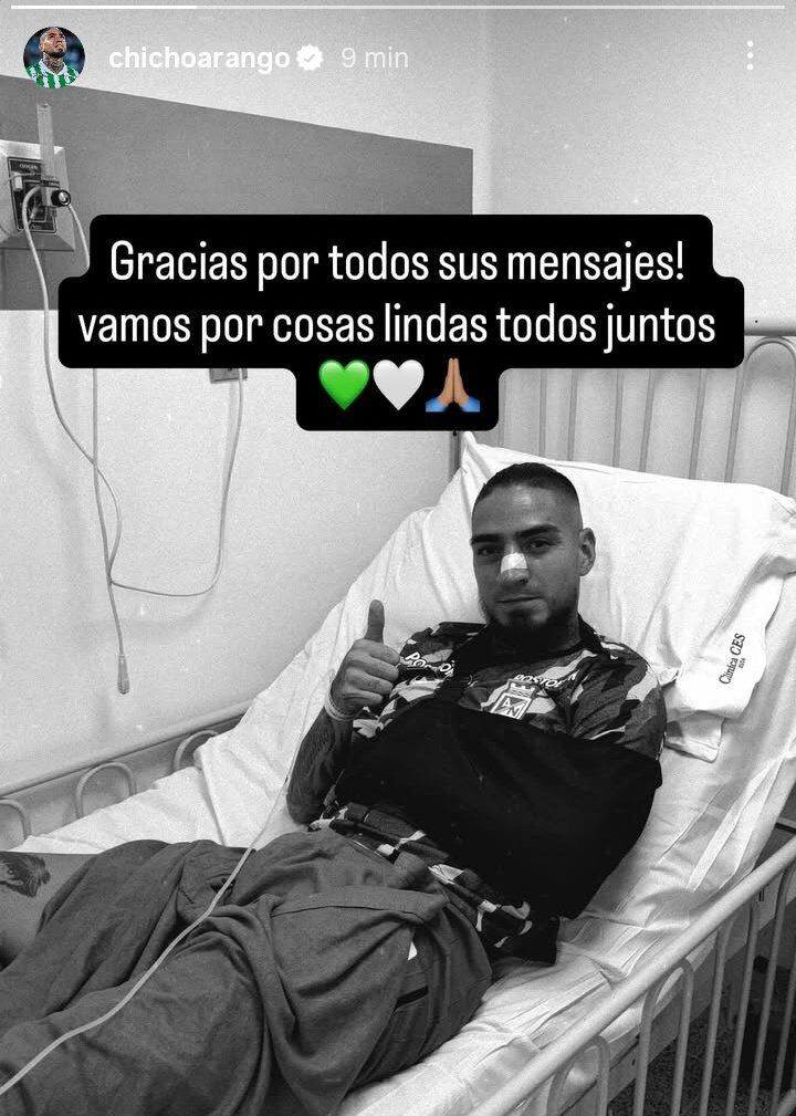 Chicho Arango se pronunció desde el hospital.