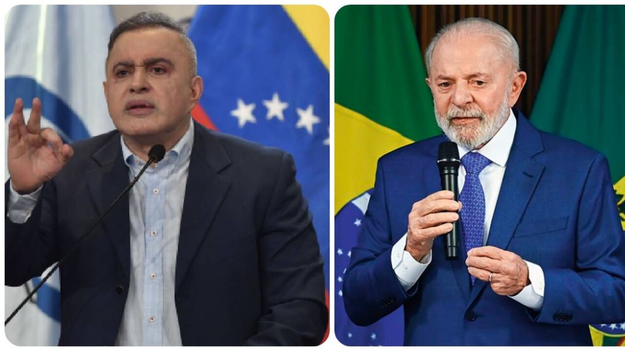 Tarek William Saab, fiscal general de Venezuela y Luiz Inácio Lula da Silva, presidente de Brasil.