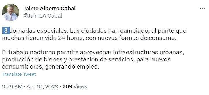 El presidente de Fenalco insiste en la necesidad de hacer modificaciones y/o ajustes en la propuesta de las jornadas especiales en la Reforma Laboral.