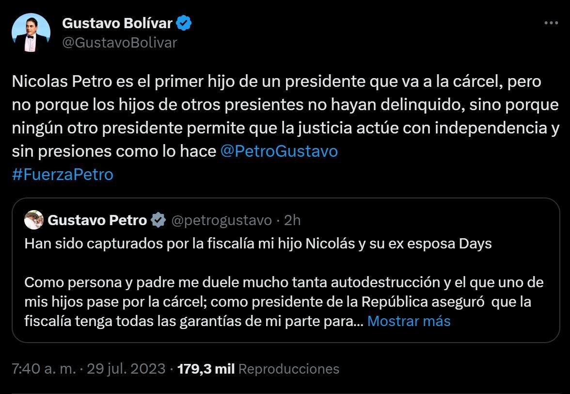 Reacciones Captura Nicolás Petro