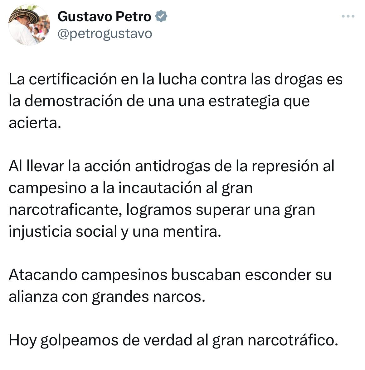 Mensaje presidente Gustavo Petro