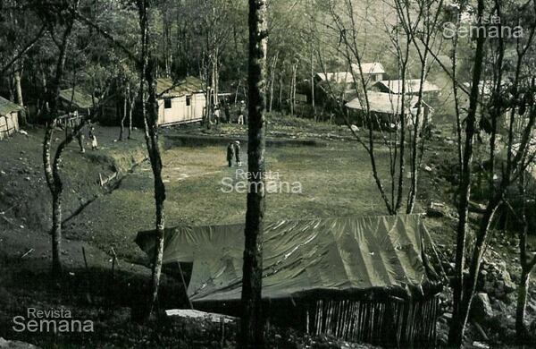Uno de los primeros campamentos de las Farc.