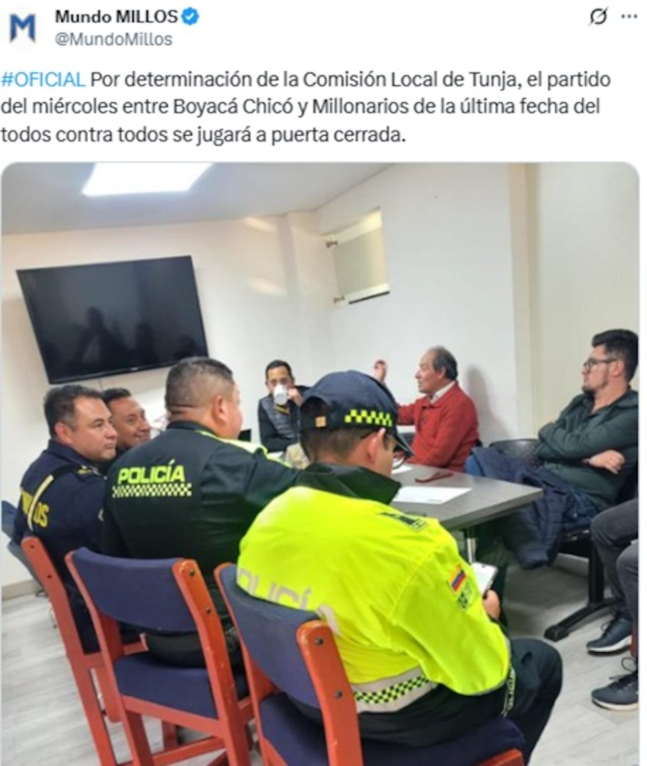 Pantallazo X: @MundoMillos