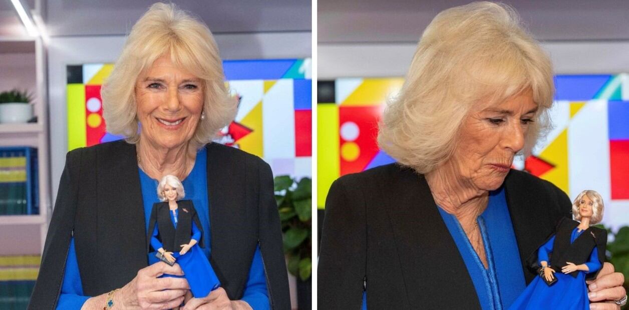 Reina consorte Camila con su Barbie