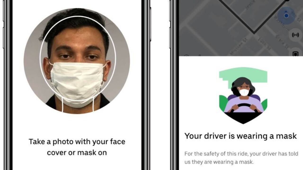La plataforma garantizará que los conductores utilicen el tapabocas