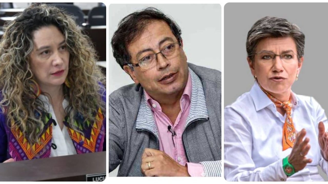 Lucía Bastidas, Gustavo Petro y Claudia López