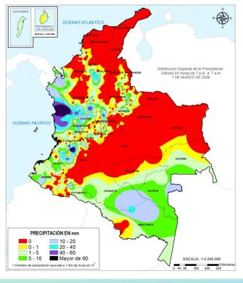 Reporte del clima en el país