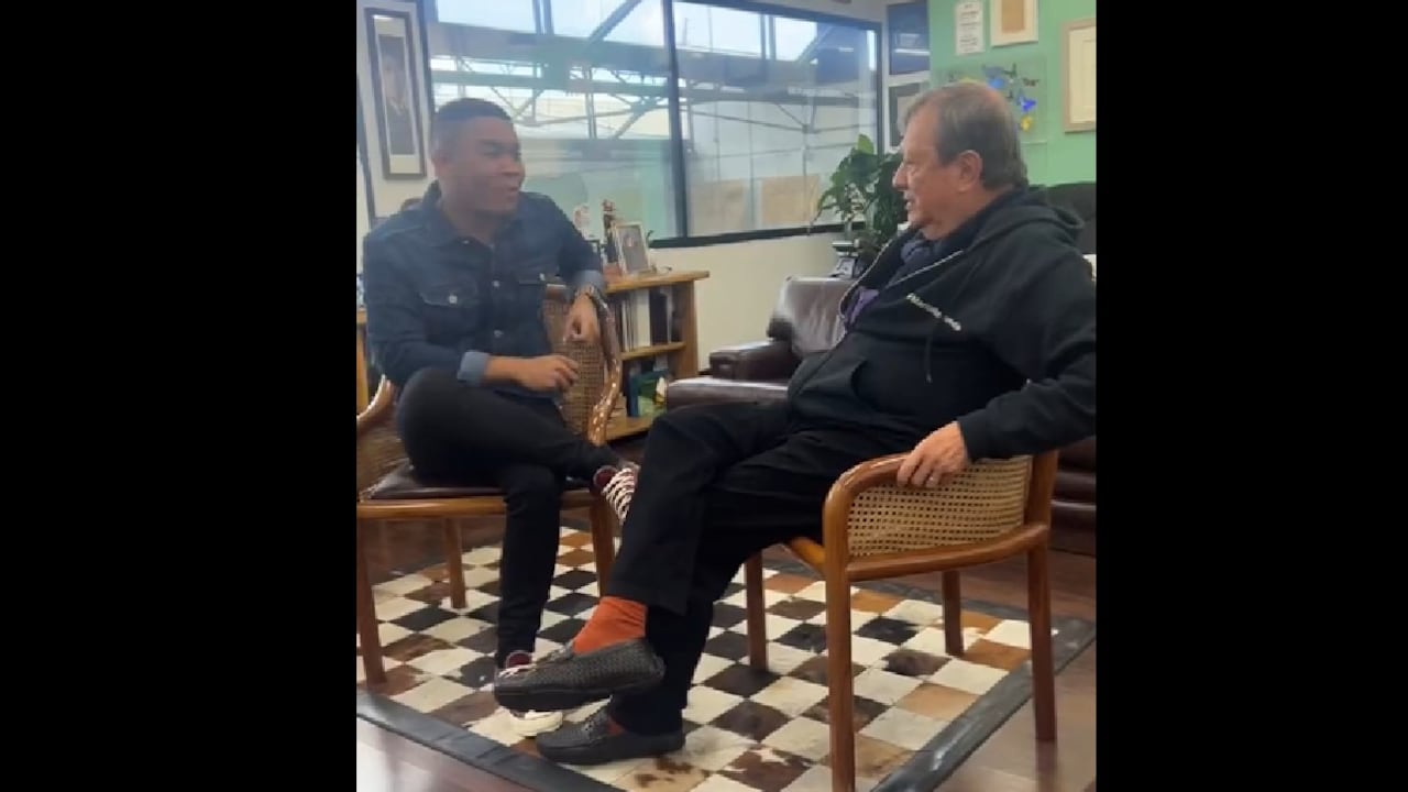 El representante Miguel Polo Polo junto al empresario Mario Hernández