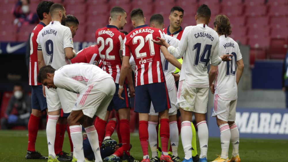 Atlético de Madrid vs. Real Madrid. Foto: AP / Manu Fernández