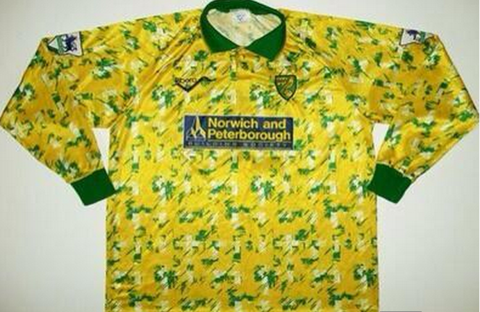 Camiseta de Norwich, temporada de 1993.