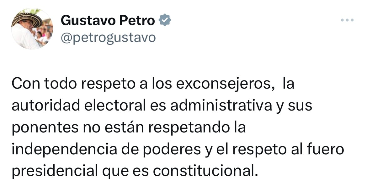 Mensaje presidente Gustavo Petro