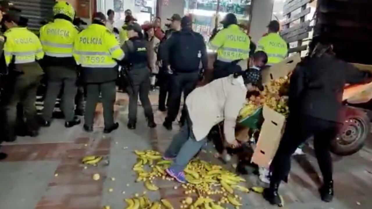 Vendedora ambulante Tunja, Boyacá.