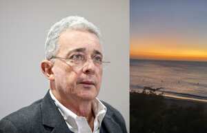 El expresidente Álvaro Uribe quedó fascinado con el cielo de Santa Marta.