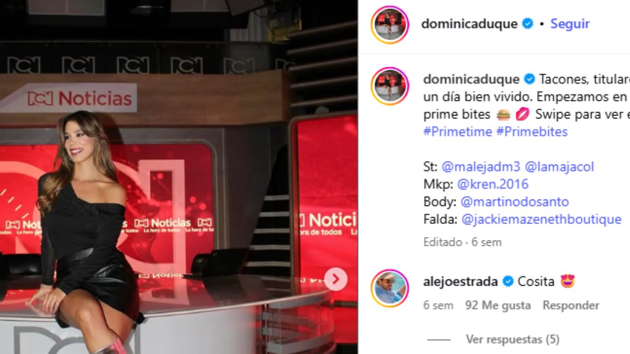 Comentario de Alejandro Estrada a Dominica Duque
