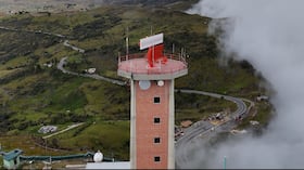 Radar de la Aerocivil en Santander.