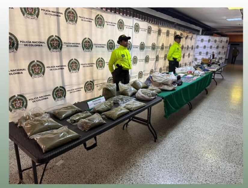 Material incautado a la organización delincuencial La Terraza.