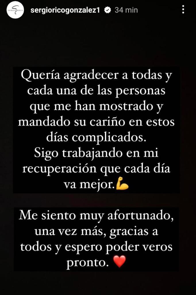 Sergio Rico habló de su situación en redes sociales