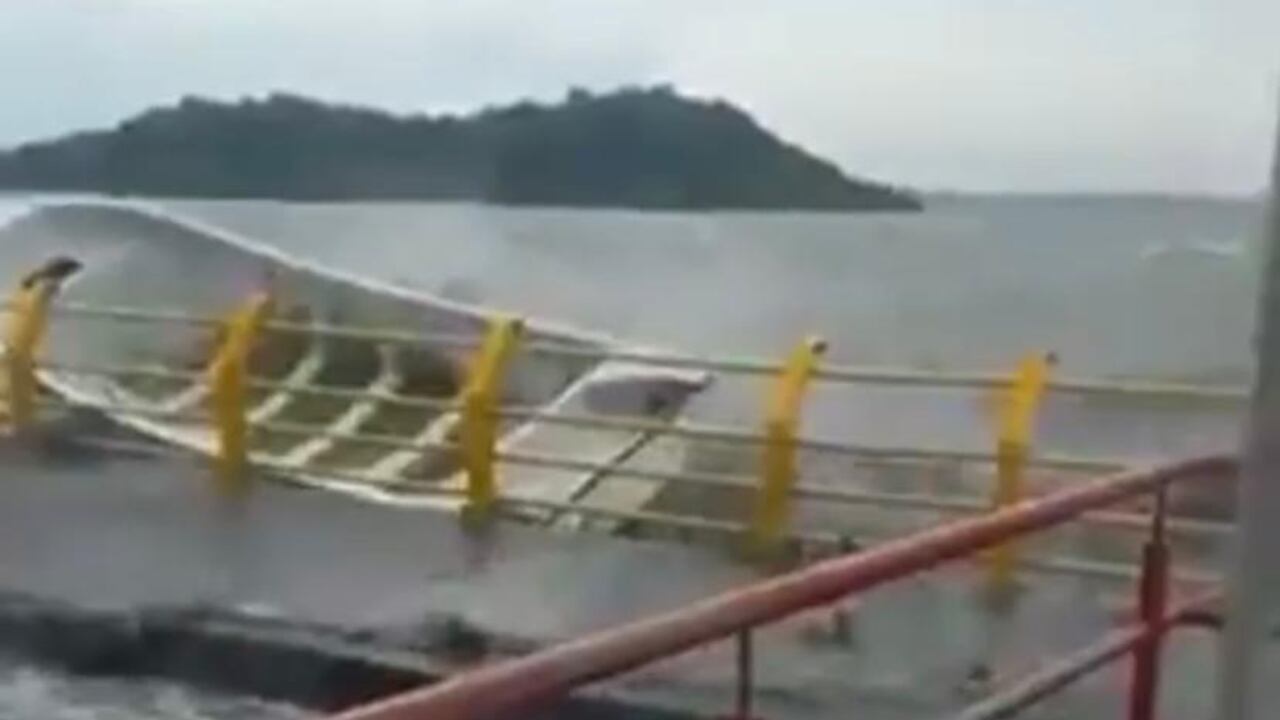 Creciente súbita y fuertes vientos en el sur del Atlántico.